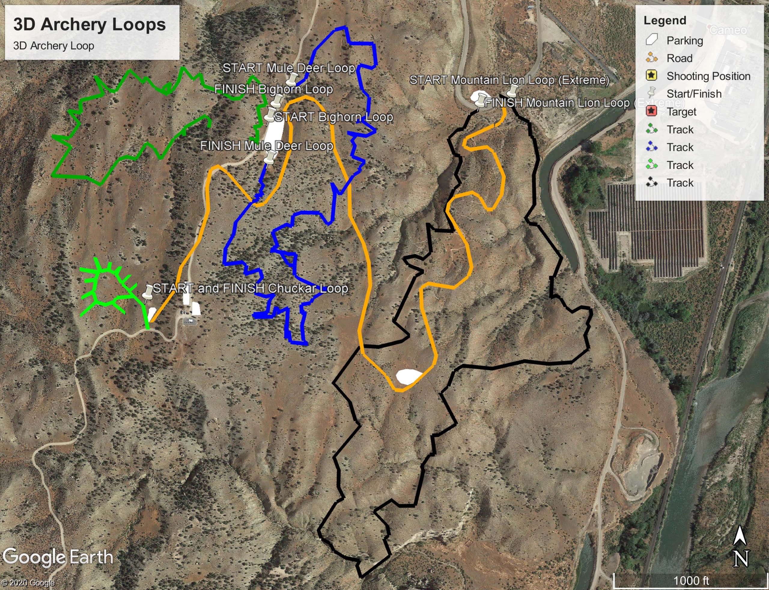 3D Archery Loops Map